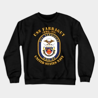 USS Farragut  (DDG - 99) Crewneck Sweatshirt